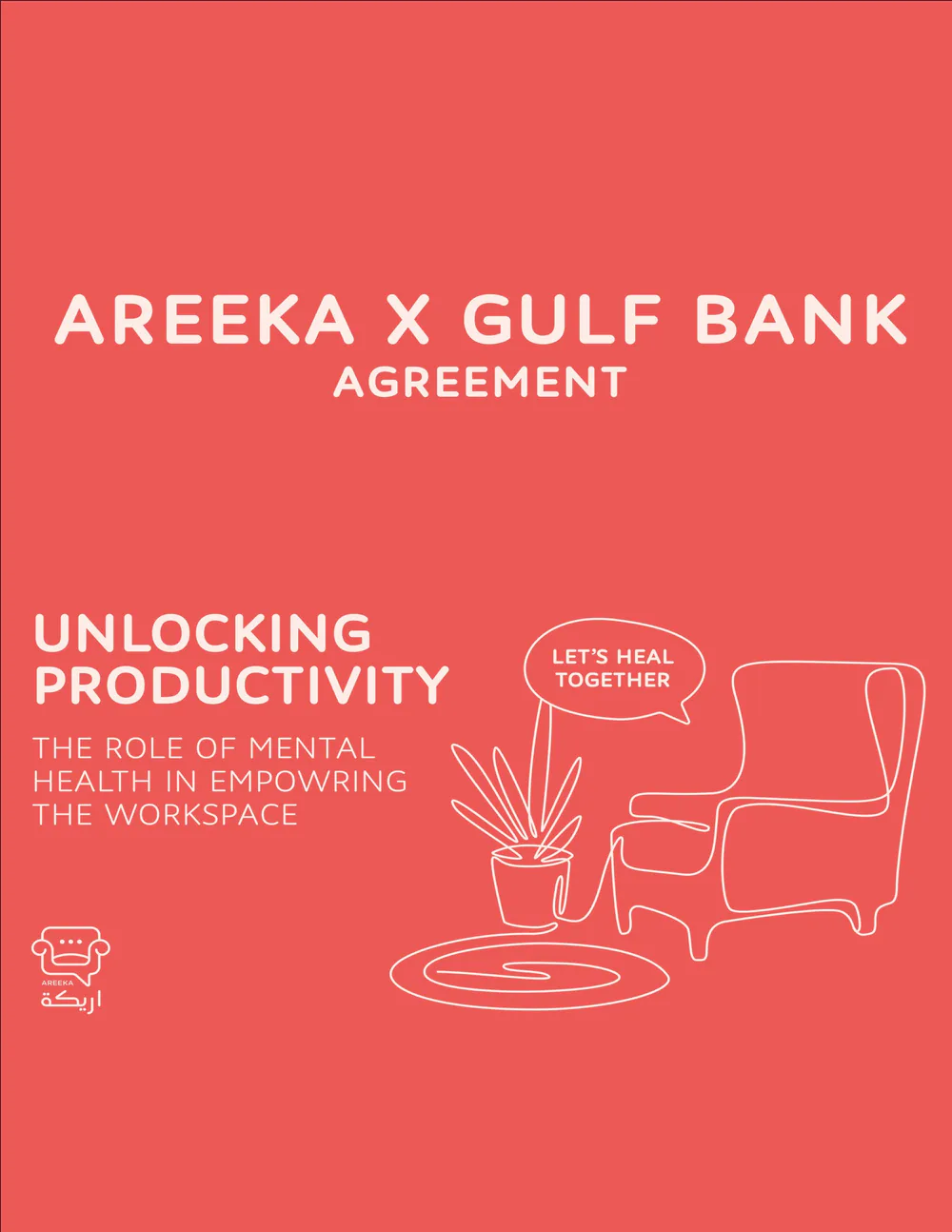 Cover page titled “Areeka x Gulf Bank Agreement”