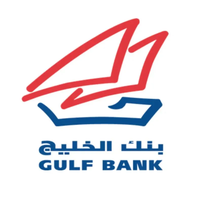 Gulf Bank logo in Arabic and English